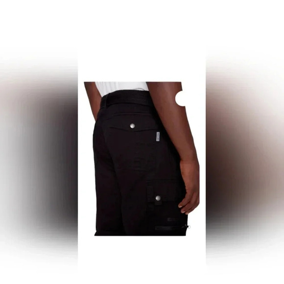 Projek Raw NWT  Navy Cargo Shorts Size 32 - Picture 3 of 9